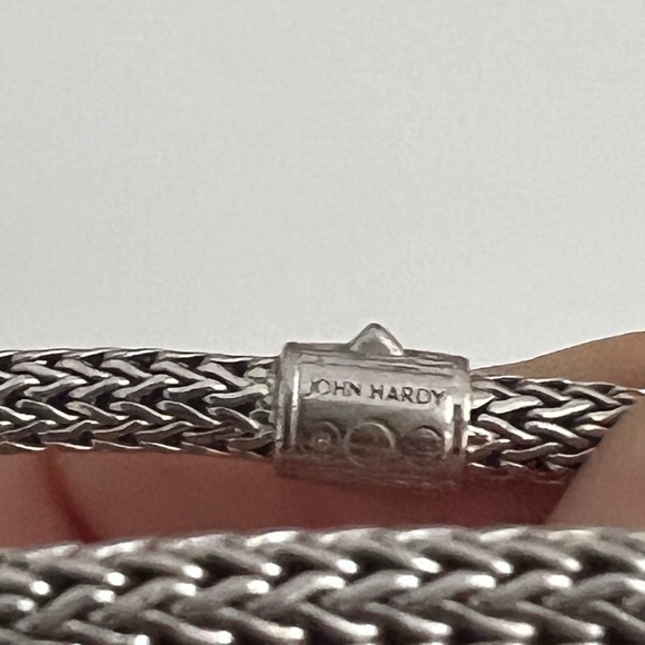 John Hardy Sterling Silver Black Sapphire/ African Ruby Bracelet - Picture 7 of 9